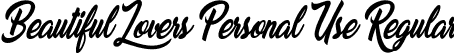 Beautiful Lovers Personal Use Regular font - Beautiful Lovers Personal Use.ttf