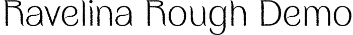 Ravelina Rough Demo font - RavelinaRough-Regular.otf