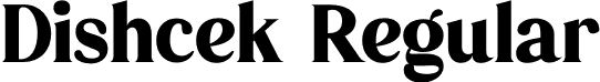 Dishcek Regular font - Dishcek.otf