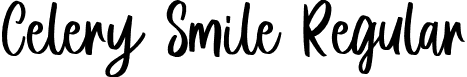 Celery Smile Regular font - Celery Smile.otf