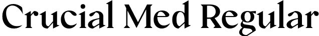 Crucial Med Regular font - Crucial-Medium.otf