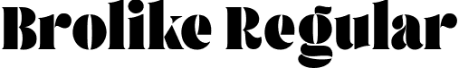 Brolike Regular font - BrolikeRegular-x3Mzq.ttf