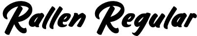 Rallen Regular font - Rallen.otf