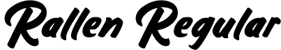 Rallen Regular font - Rallen.ttf