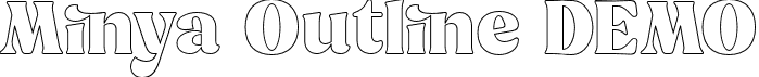 Minya Outline DEMO font - MinyaOutlineDemo-VGRjx.otf