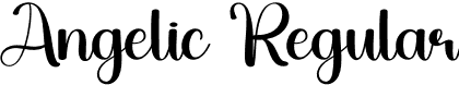 Angelic Regular font - Angelic.otf