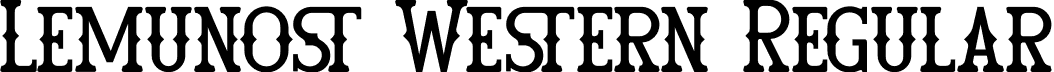 Lemunost Western Regular font - Lemunost-Western-Demo.otf