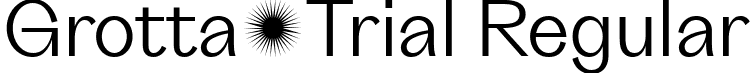 Grotta-Trial Regular font - Grotta-Trial-Regular.ttf