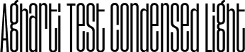 Agharti Test Condensed Light font - AghartiFamilyTest-CondensedLight.otf