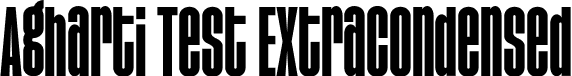 Agharti Test ExtraCondensed font - AghartiFamilyTest-ExtraCondensedBold.otf