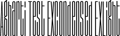 Agharti Test ExCondensed ExLight font - AghartiFamilyTest-ExtraCondensedExtraLight.otf