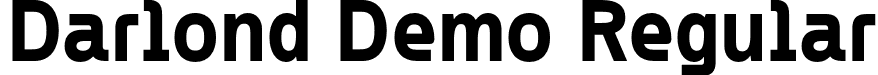 Darlond Demo Regular font - Darlond-Regular.otf