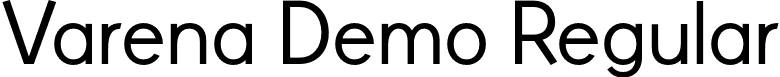 Varena Demo Regular font - Varena-Regular.otf