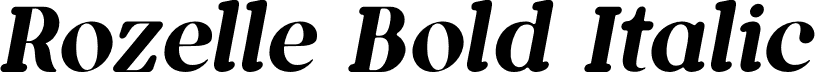 Rozelle Bold Italic font - Rozelle Bold Italic.otf