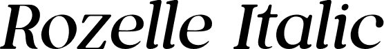 Rozelle Italic font - Rozelle Italic.otf