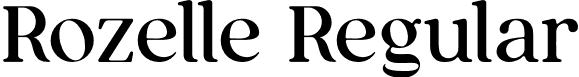 Rozelle Regular font - Rozelle Regular.otf