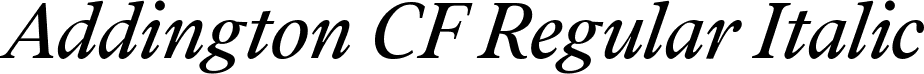 Addington CF Regular Italic font - AddingtonCF-RegularItalic.ttf