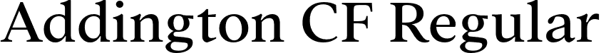 Addington CF Regular font - AddingtonCF-Regular.otf