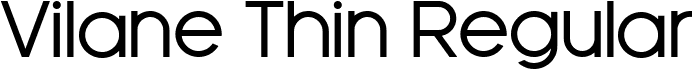 Vilane Thin Regular font - Vilane Thin.ttf