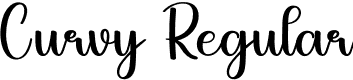 Curvy Regular font - Curvy.otf