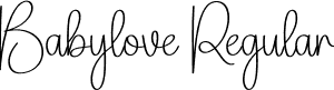 Babylove Regular font - Babylove.otf