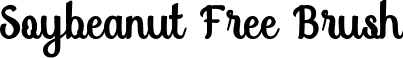 Soybeanut Free Brush font - Soybeanut Free.otf