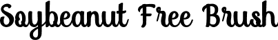 Soybeanut Free Brush font - Soybeanut Free.ttf