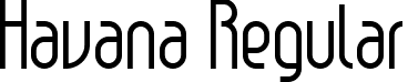 Havana Regular font - Havana.ttf