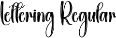 Lettering Regular font - Lettering.otf