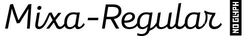 Mixa-Regular  font - Mixa-Regular.ttf