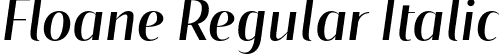 Floane Regular Italic font - Floane-RegularItalic.otf