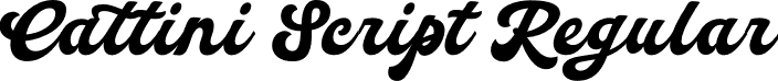 Cattini Script Regular font - Eurotypo - Cattini Script.otf