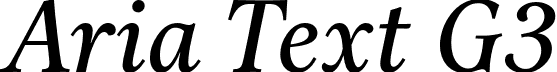 Aria Text G3 font - AriaTextG3-Italic.otf