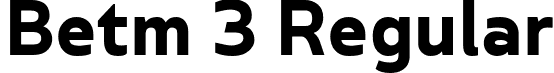 Betm 3 Regular font - Betm-Regular5.otf