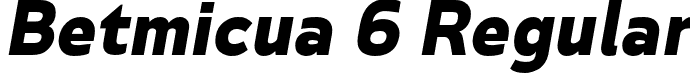 Betmicua 6 Regular font - Betmicua-Regular2.otf