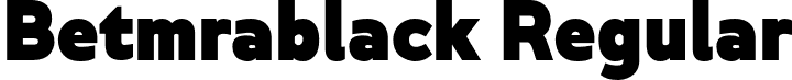 Betmrablack Regular font - BetmExtrablack.otf