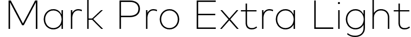 Mark Pro Extra Light font - MarkPro-ExtraLight.otf