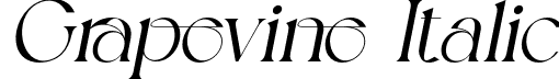 Grapevine Italic font - Grapevine Italic.otf