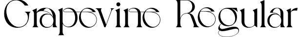 Grapevine Regular font - Grapevine Regular.otf