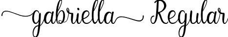 gabriella Regular font - Gabriella.ttf