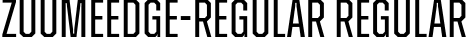 ZuumeEdge-Regular Regular font - ZuumeEdge-Regular.otf