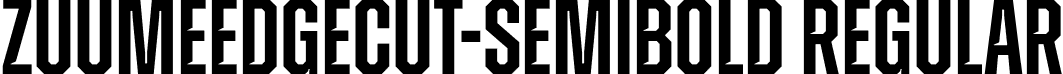 ZuumeEdgeCut-SemiBold Regular font - ZuumeEdgeCut-SemiBold.otf