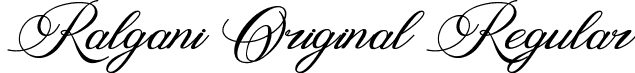 Ralgani Original Regular font - Ralgani Original.ttf