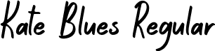 Kate Blues Regular font - KateBlues.ttf