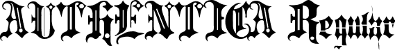 AUTHENTICA Regular font - AUTHENTICA free.ttf