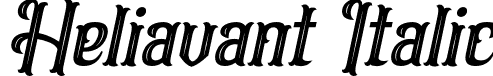 Heliavant Italic font - Heliavant Italic.otf