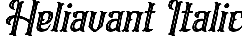 Heliavant Italic font - Heliavant Italic.ttf