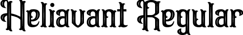 Heliavant Regular font - Heliavant Regular.otf