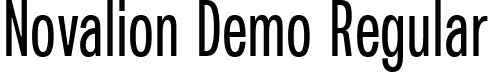 Novalion Demo Regular font - Novaliondemo-0WVdG.ttf