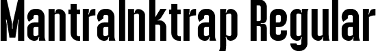 MantraInktrap Regular font - Mantra Inktrap.otf